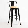 Leeds Stool with Backrest