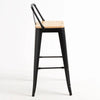 Leeds Stool with Backrest