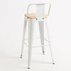 Leeds Stool with Backrest