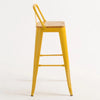 Leeds Stool with Backrest