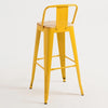 Leeds Stool with Backrest