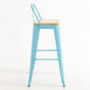 Leeds Stool with Backrest