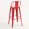 Leeds Stool with Backrest