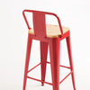 Leeds Stool with Backrest