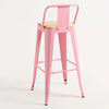 Leeds Stool with Backrest