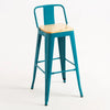 Leeds Stool with Backrest