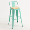 Leeds Stool with Backrest