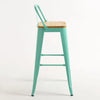 Leeds Stool with Backrest