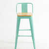 Leeds Stool with Backrest