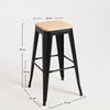 Leeds Wood Stool 