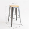 Leeds Wood Stool 