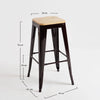 Leeds Wood Stool 