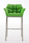 Damaso 4 High Stool Chrome Synthetic Leather