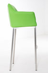 Damaso 4 High Stool Chrome Synthetic Leather
