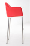 Damaso 4 High Stool Chrome Synthetic Leather