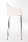 Damaso 4 High Stool Chrome Synthetic Leather