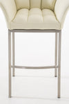 Damaso 4 High Stool Chrome Synthetic Leather