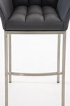 Damaso 4 High Stool Chrome Synthetic Leather
