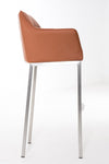 Damaso 4 High Stool Chrome Synthetic Leather