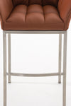 Damaso 4 High Stool Chrome Synthetic Leather