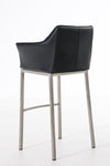 Damaso 4 High Stool Chrome Synthetic Leather