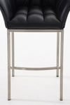Damaso 4 High Stool Chrome Synthetic Leather