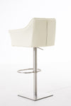 Damaso High Stool Chrome Synthetic Leather 