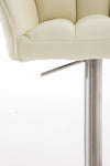 Damaso High Stool Chrome Synthetic Leather 