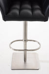 Damaso High Stool Chrome Synthetic Leather 