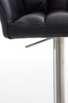 Damaso High Stool Chrome Synthetic Leather 