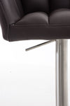 Damaso High Stool Chrome Synthetic Leather 