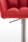 Damaso High Stool Chrome Synthetic Leather 