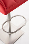 Damaso High Stool Chrome Synthetic Leather 