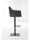 Damaso High Stool Black Synthetic Leather