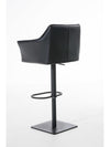 Damaso High Stool Black Synthetic Leather