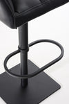 Damaso High Stool Black Synthetic Leather