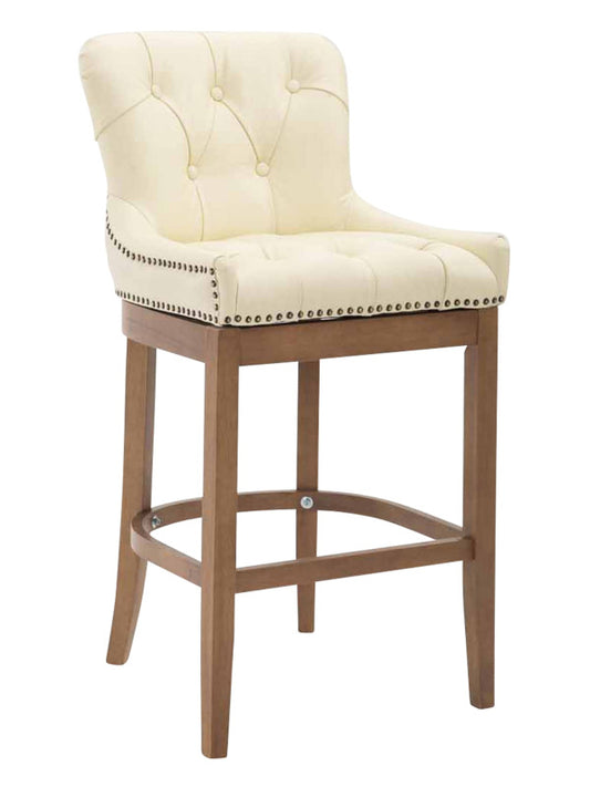 Lakewood High Stool Natural Leather Oak 