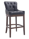Lakewood High Stool Natural Leather Walnut 