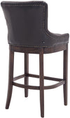 Lakewood High Stool Natural Leather Walnut 