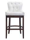 Lakewood High Stool Natural Leather Walnut 