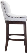 Lakewood High Stool Natural Leather Walnut 