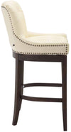 Lakewood High Stool Natural Leather Walnut 