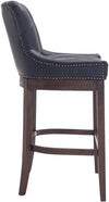 Lakewood High Stool Natural Leather Walnut 