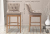 Lakewood High Stool Oak Fabric
