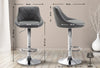 Lazio High Bar Stool Chrome Synthetic Leather