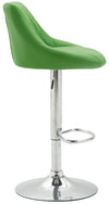 Lazio High Bar Stool Chrome Synthetic Leather