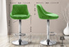 Lazio High Bar Stool Chrome Synthetic Leather