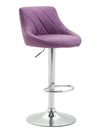 Lazio High Bar Stool Chrome Synthetic Leather