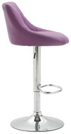 Lazio High Bar Stool Chrome Synthetic Leather
