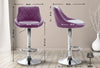 Lazio High Bar Stool Chrome Synthetic Leather